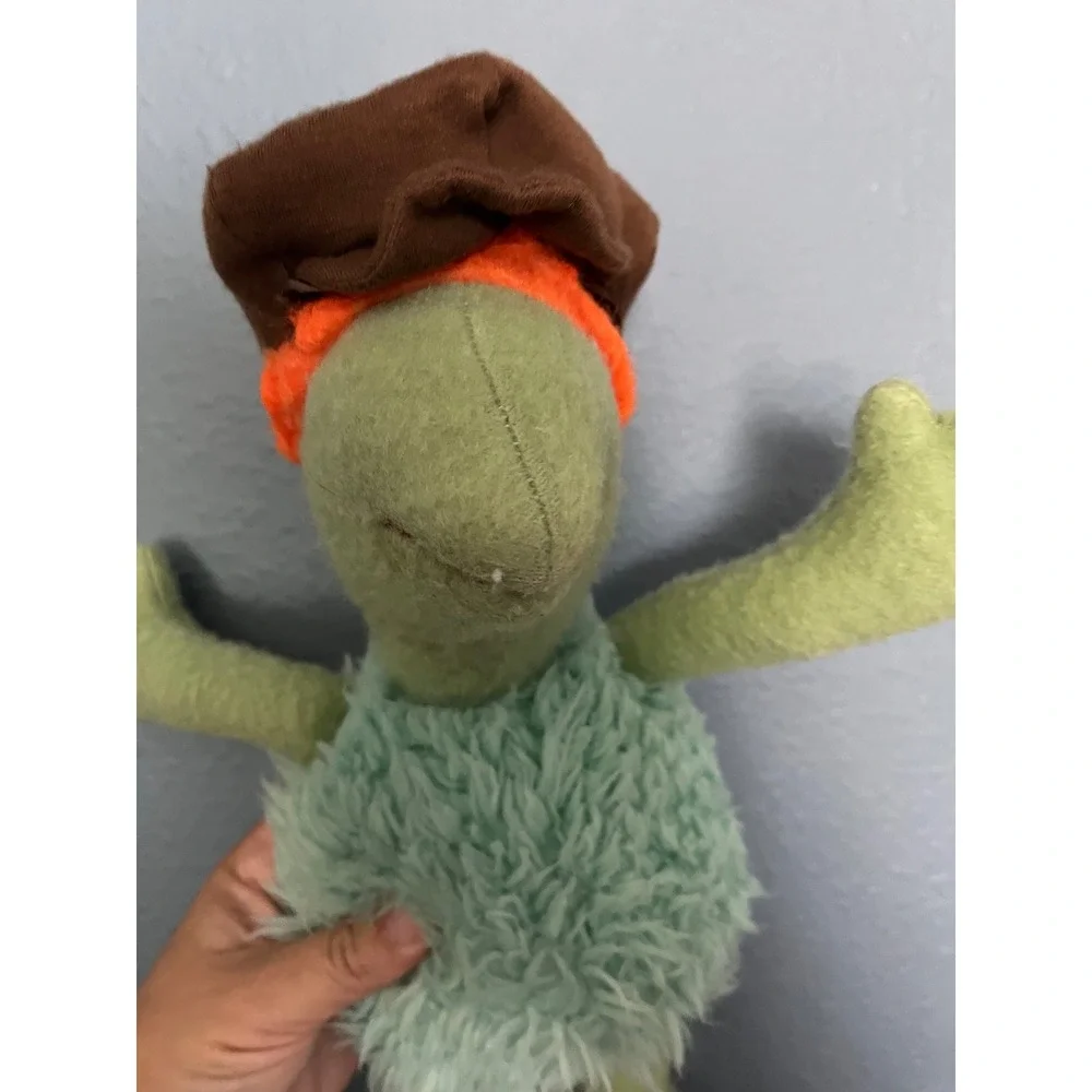 Vintage Jim Henson Muppets Wembley Fraggle Rock Plush Toy Green Shaggy‎ 12 Inch